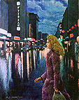 Realist acrylic painting.