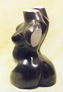 Figurative stone sculpture.