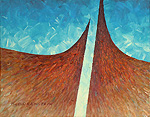 Abstract acrylic painting.