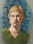 Realist pastel painting.