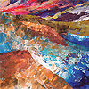 experimental acrylic painting.