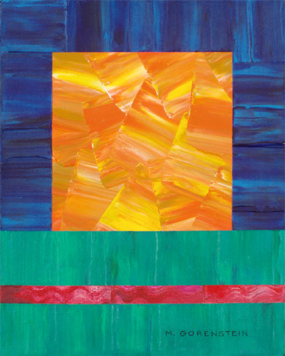abstract acrylic painting.
