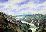Realist watercolor painting.