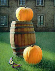 Realist oil painting.