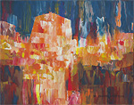 Experimental acrylic painting.