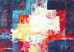 Experimental acrylic painting.