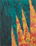 Experimental acrylic painting.