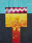 Abstract acrylic painting.