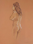 Realist pastel drawing.